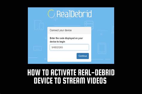 i keep a tab open to real-debrid on my ipad for just such authorizations once you select authorize in the addon settings, you will then be presented with a code which you then enter into the real-debrid info pane in your browser tab. . Real debrid device code